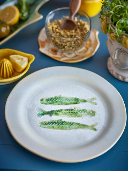 Hadden Plate Ø27 cm - Set of 4 - Fish / Green