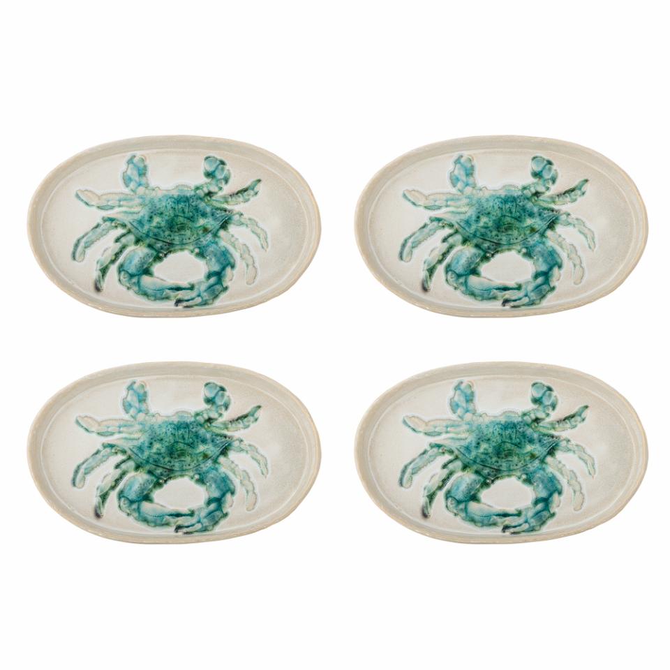 Hadden Plate 29x18 cm - Set of 4 - Crab