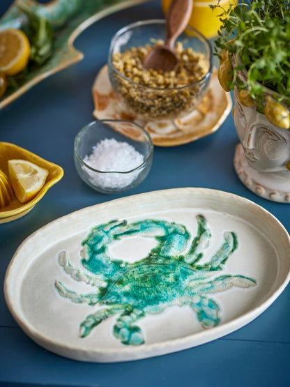 Hadden Plate 29x18 cm - Set of 4 - Crab