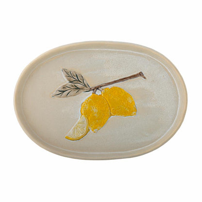 Hadden Plate 36x25 cm - Set of 4 - Lemon