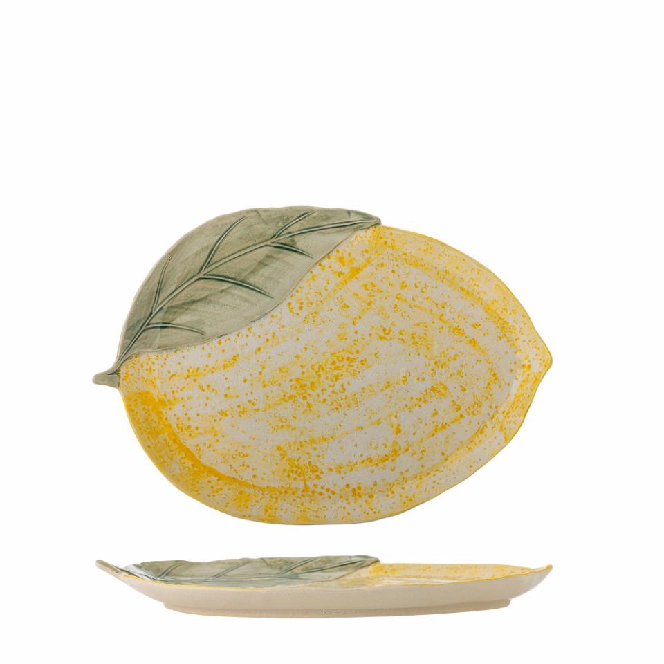Hadden Plate 32x22,5 cm - Set of 4 - Lemon