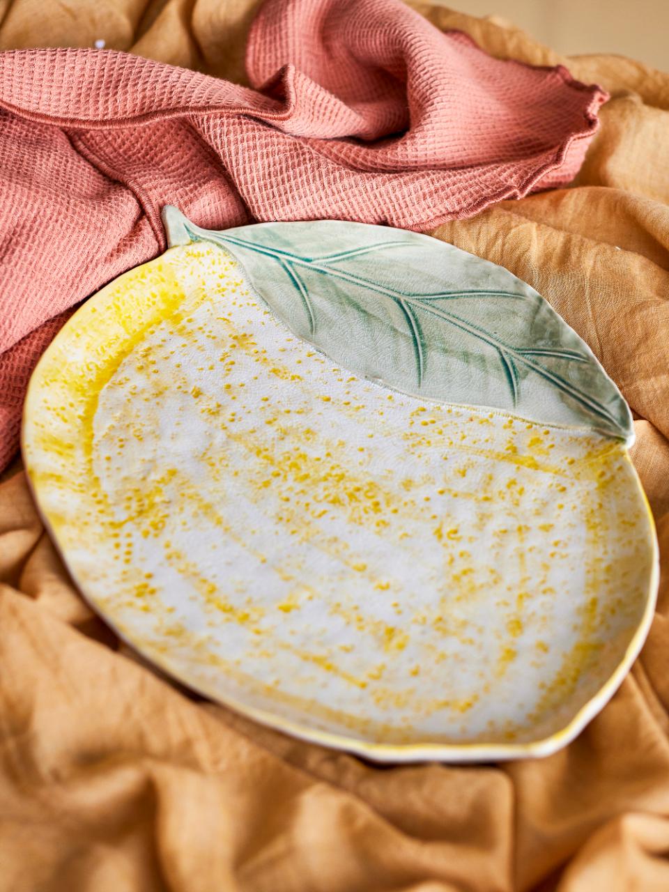Hadden Plate 32x22,5 cm - Set of 4 - Lemon