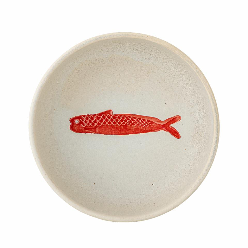 Hadden Bowl Ø14,5 cm - Set of 4 - Fish / Red