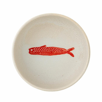Hadden Bowl Ø14,5 cm - Set of 4 - Fish / Red