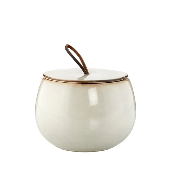 Amera jar H10,5 cm - white sands