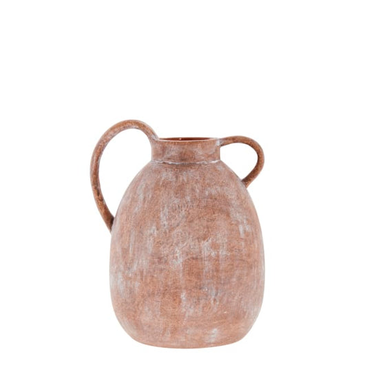 Jarrón decorativo Avillia Al. 20,4 cm - terracota