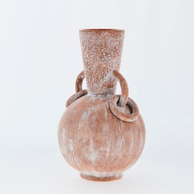 Jarrón decorativo Avillia Al. 26,6 cm - terracota