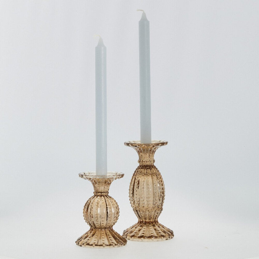 Silva candlestick H13,5 cm - golden brown