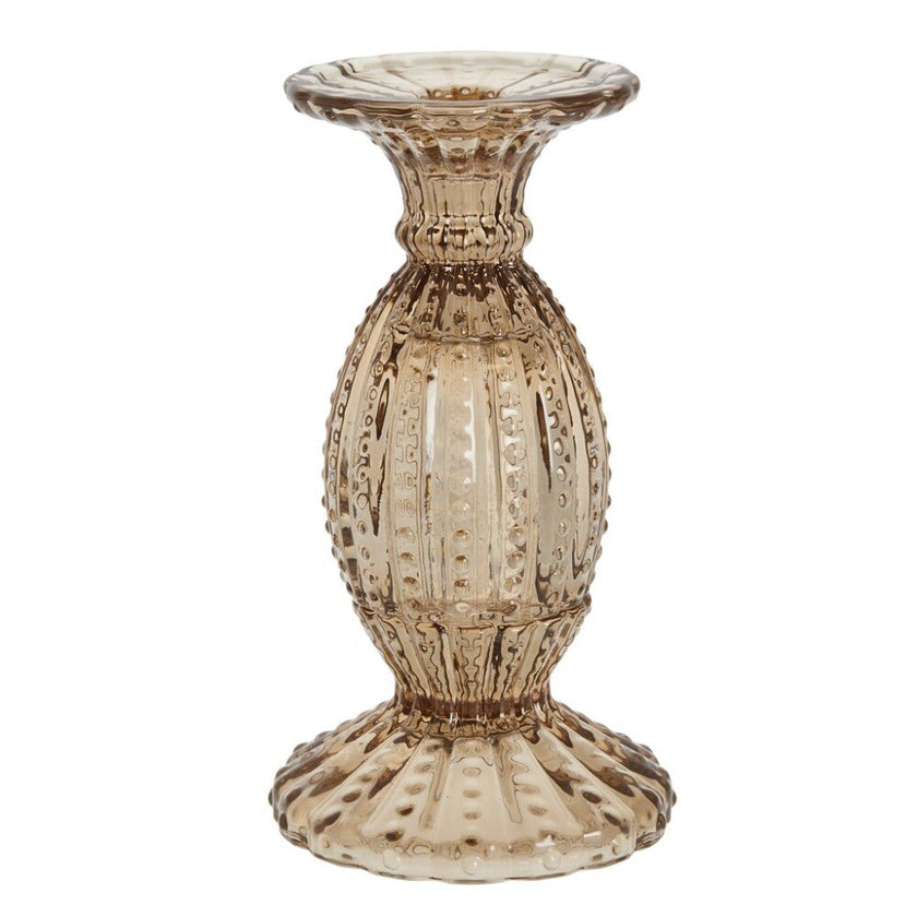 Silva candlestick H19 cm - golden brown