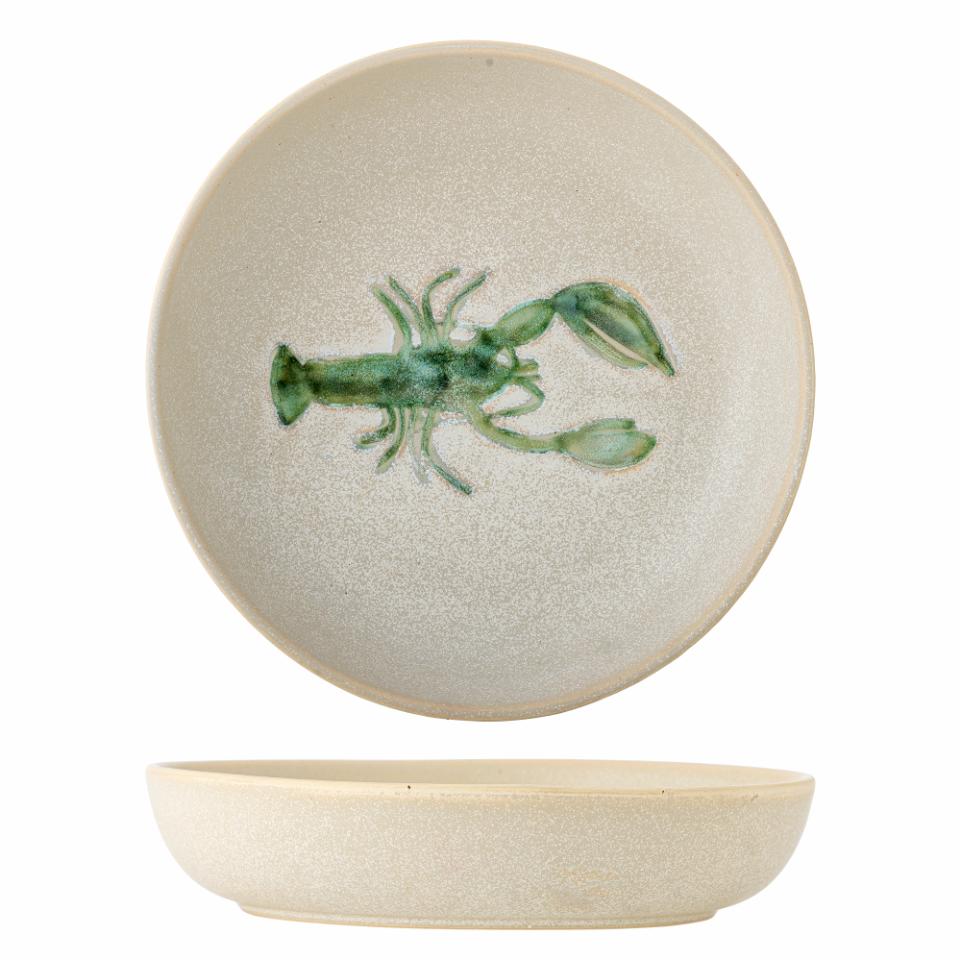 Hadden Bowl Ø29 cm - Set of 2 - Lobster / Green