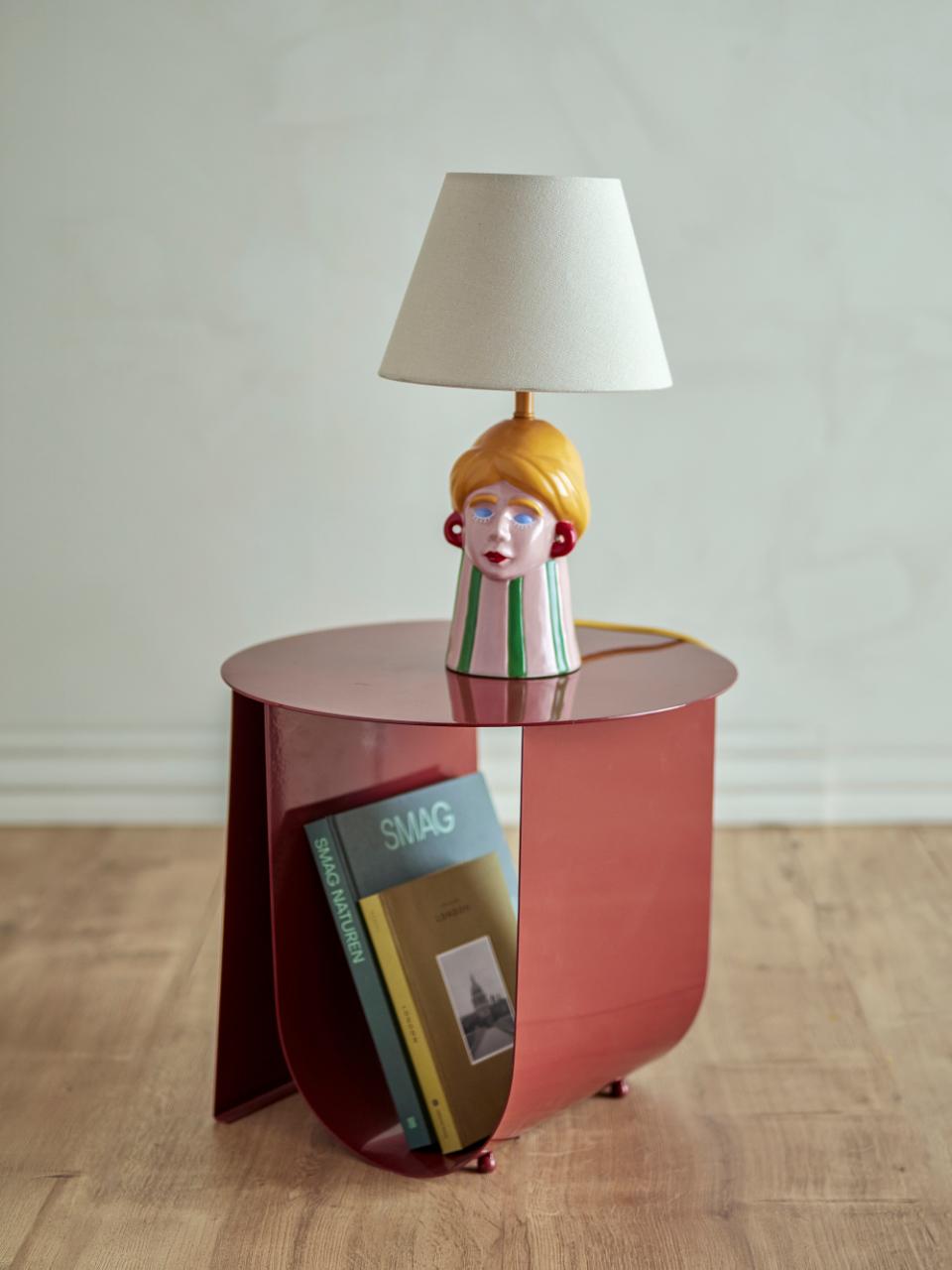 Cher Side Table - Red / Metal