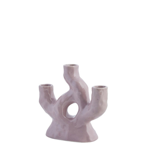 Corille decoration vase H15,5 cm - lilac