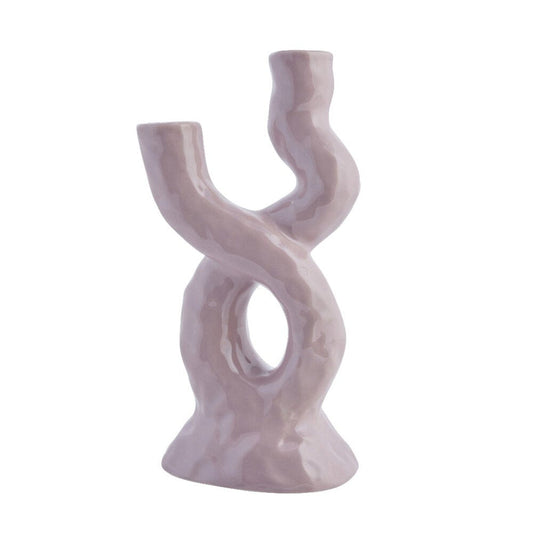 Corille decoration vase H25 cm - lilac