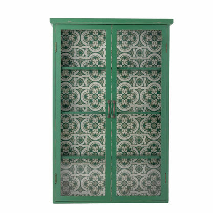 Hazem Cabinet - Green / Firwood