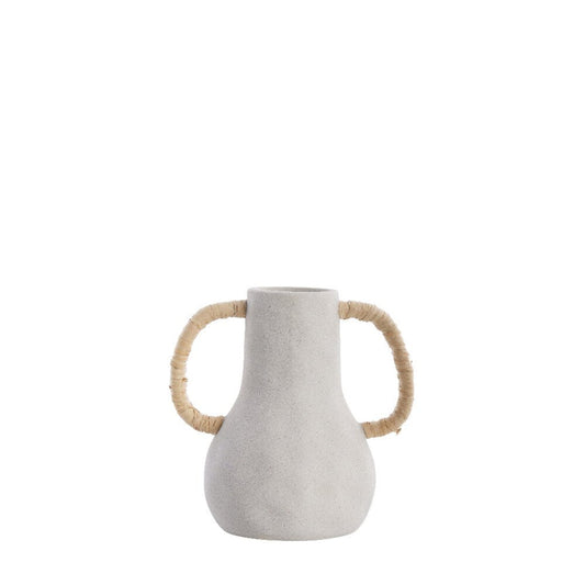 Ayelle decoration vase H21,5 cm - light grey