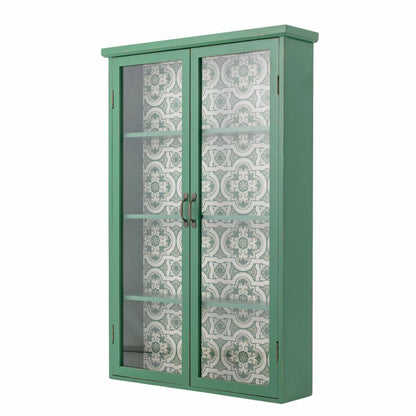 Hazem Cabinet - Green / Firwood