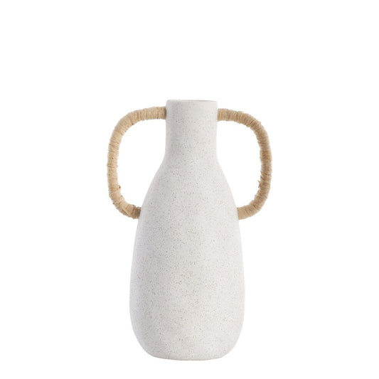 Ayelle decoration vase H33,5 cm - white