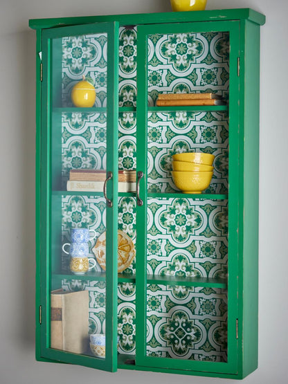Hazem Cabinet - Green / Firwood