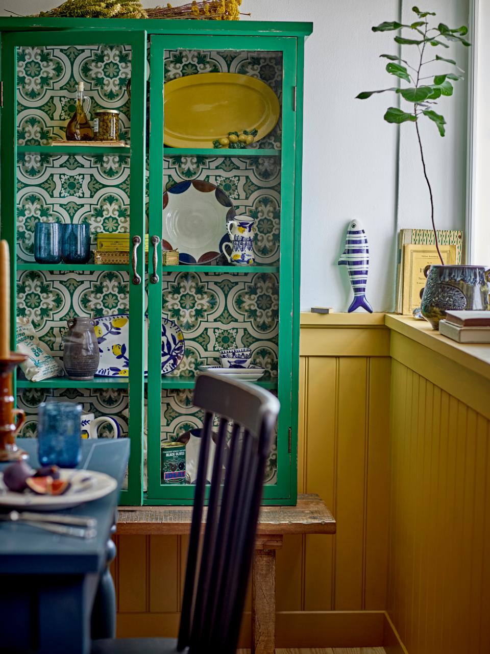 Hazem Cabinet - Green / Firwood