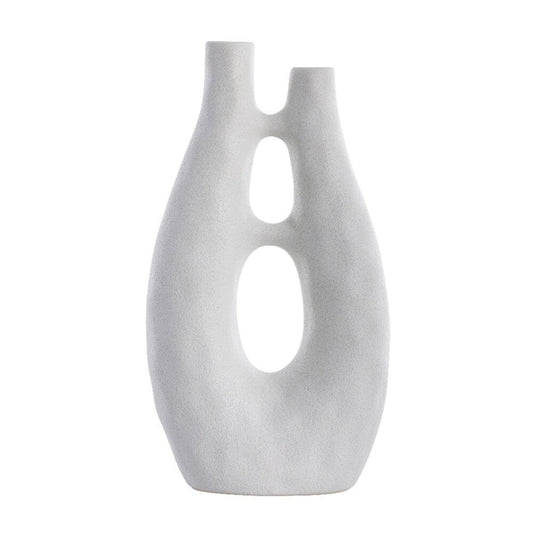 Ayla decoration vase H41,5 cm - white