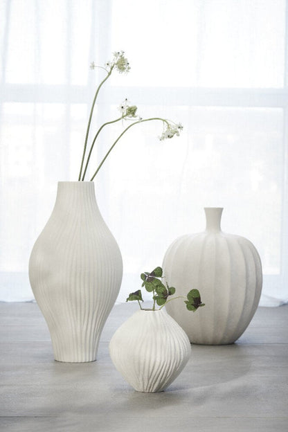 Esme decoration vase H42 cm - off white