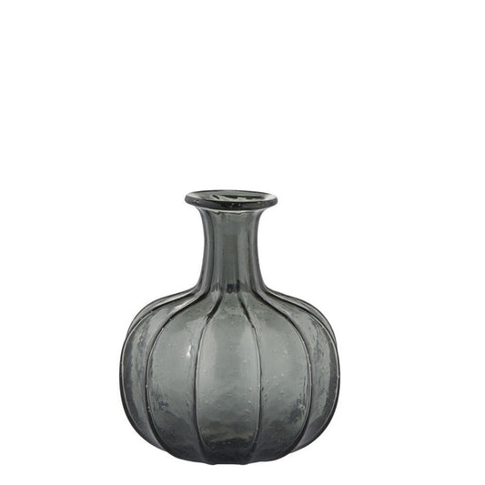 Miyanne vase H21 cm - smoked grey