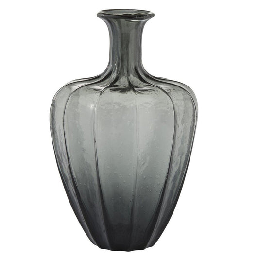 Miyanne vase H34,5 cm - smoked grey