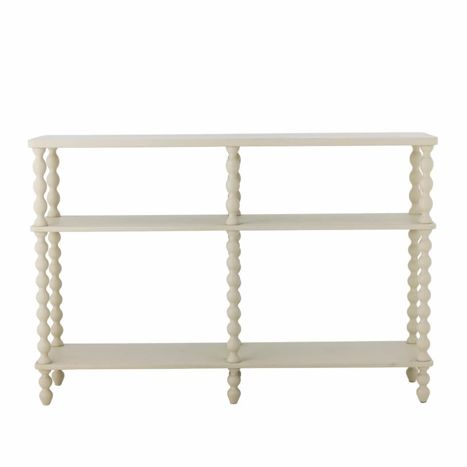 Salino Console Table - White / Firwood