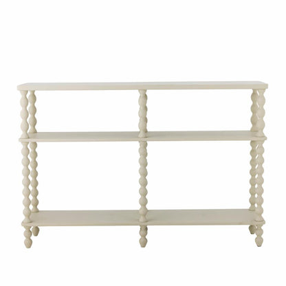 Salino Console Table - White / Firwood