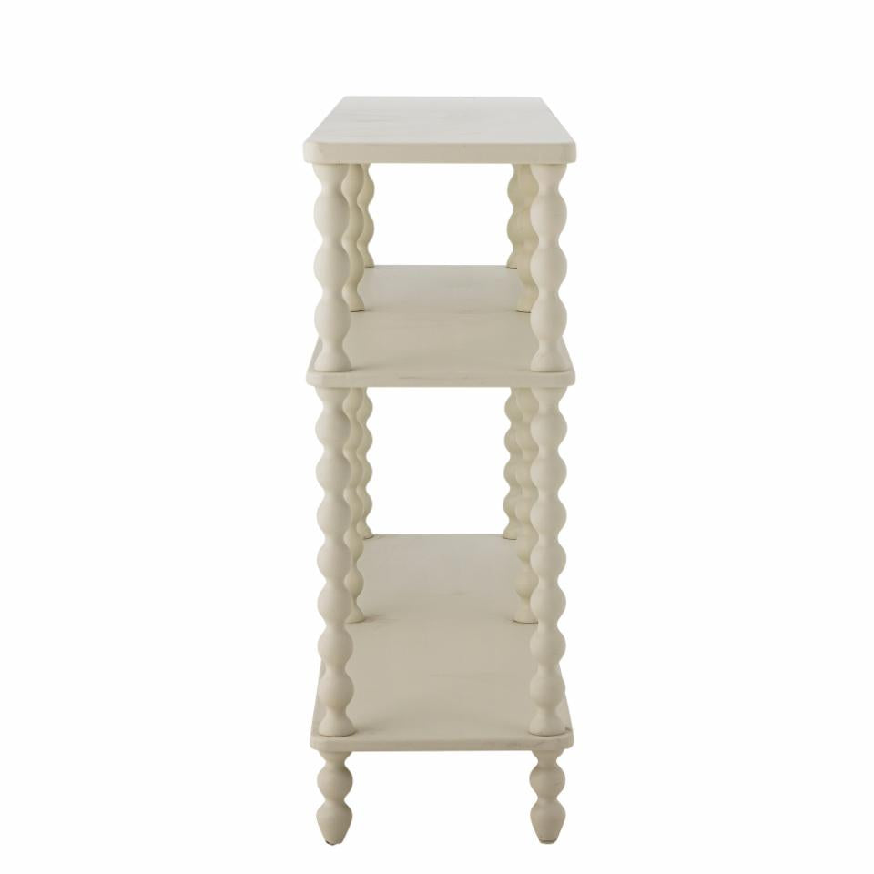 Salino Console Table - White / Firwood