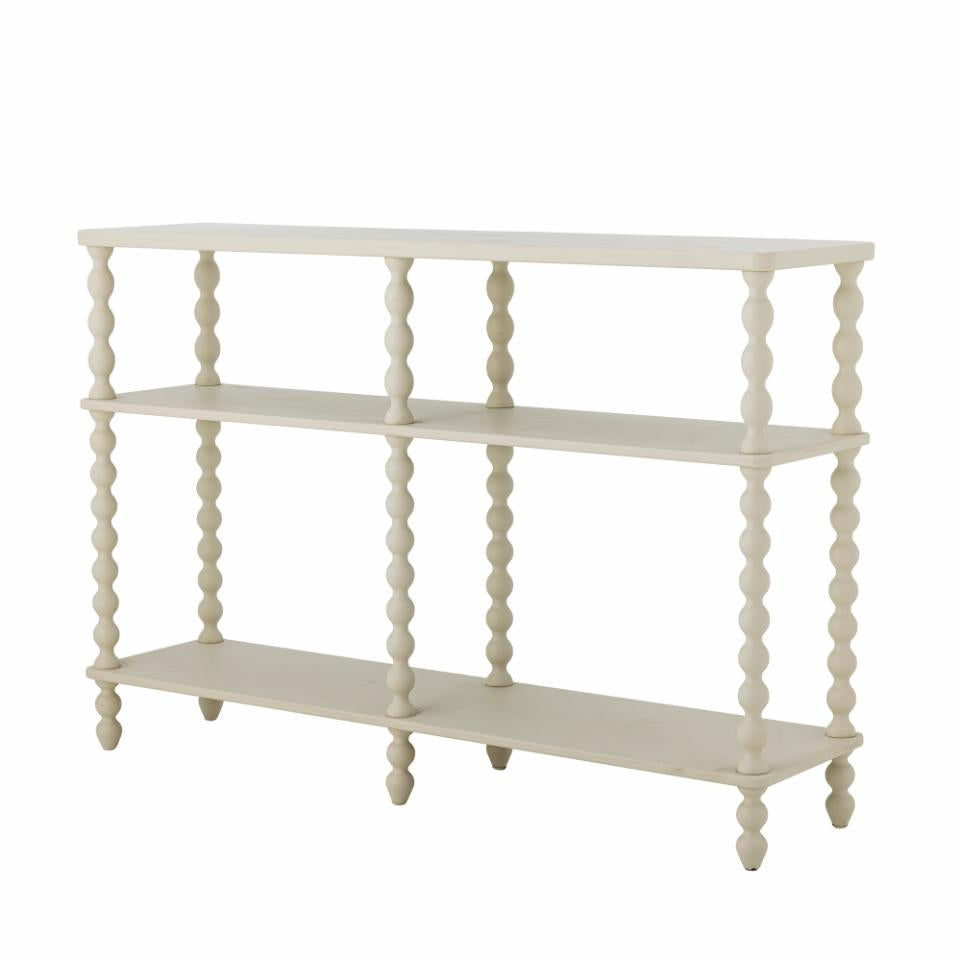 Salino Console Table - White / Firwood