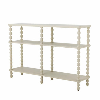 Salino Console Table - White / Firwood