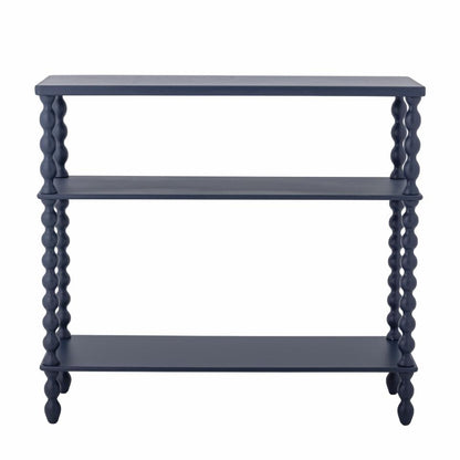 Salino Console Table - Blue / Firwood