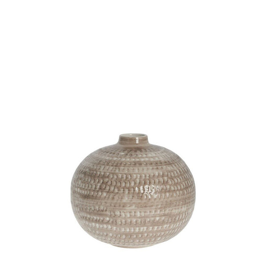 Cassandra vase H15,5 cm - bark