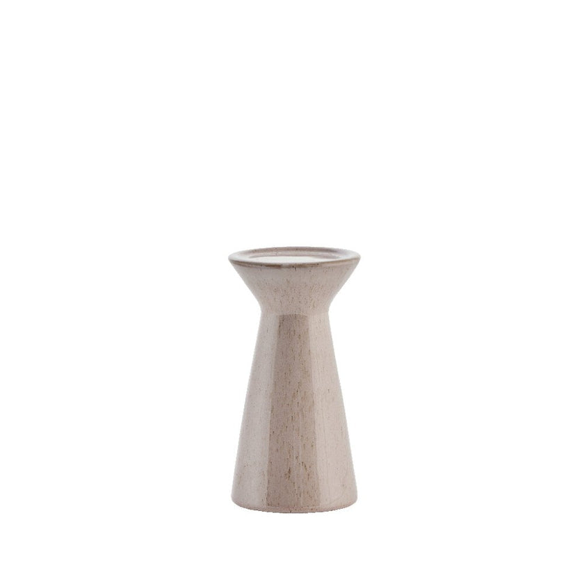 Milenne candlestick H19 cm - powder