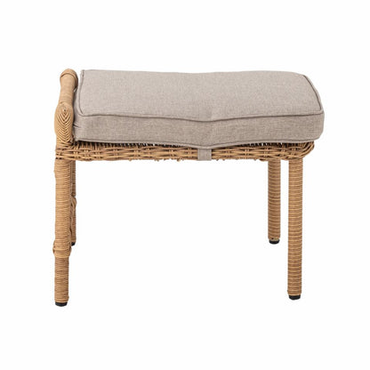 Belluce Lounge Chair with Stool - Nature / Polyrattan