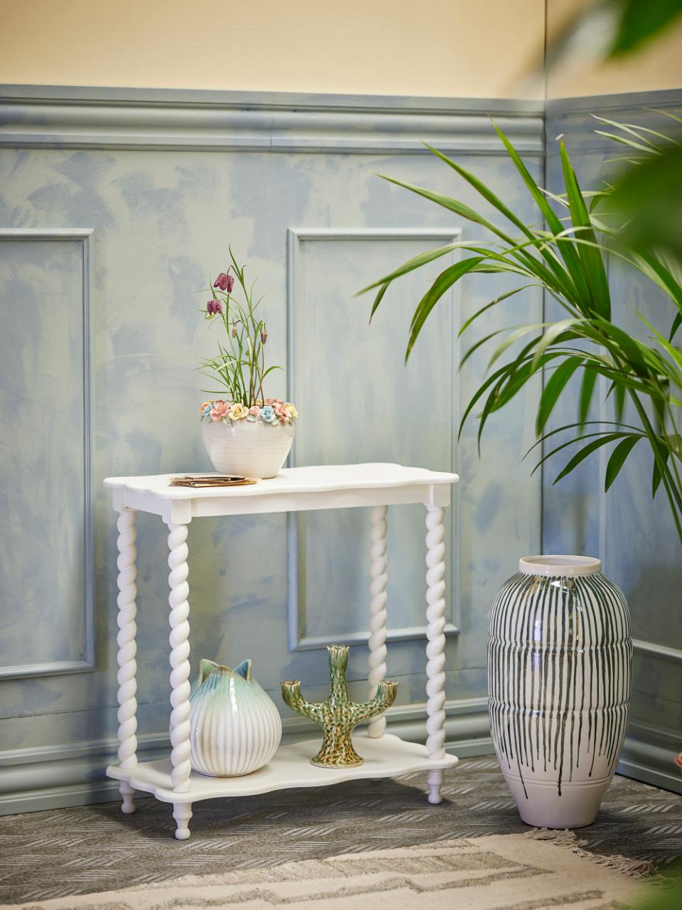Bia Console Table - White / MDF, Firwood