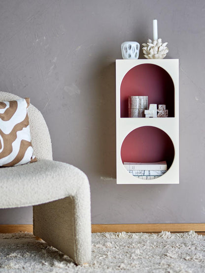 Graphia Bookcase - White, Red / MDF