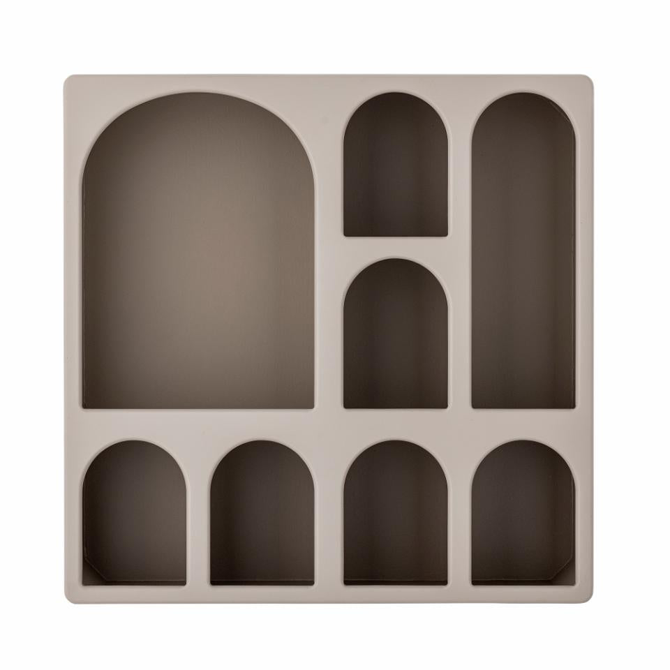 Graphia Bookcase - White,Brown / MDF