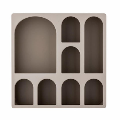 Graphia Bookcase - White,Brown / MDF