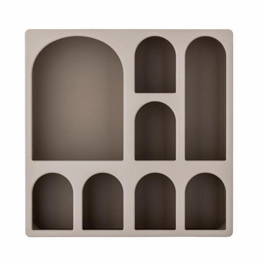 Graphia Bookcase - White,Brown / MDF