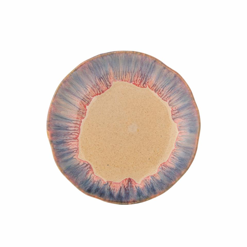 Imogen Plate Ø16,5 cm - Set of 6 - Blue/Brown