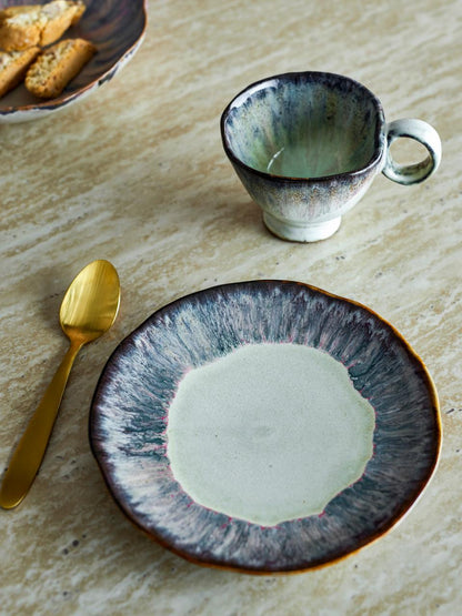 Imogen Plate Ø16,5 cm - Set of 6 - Violet/Gray