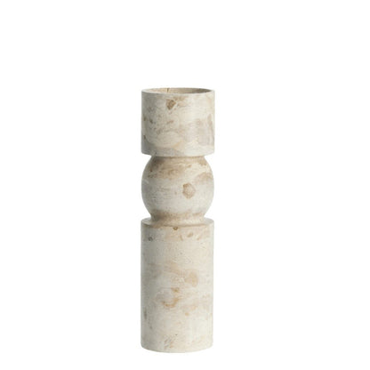 Ellia candlestick H30 cm - linen