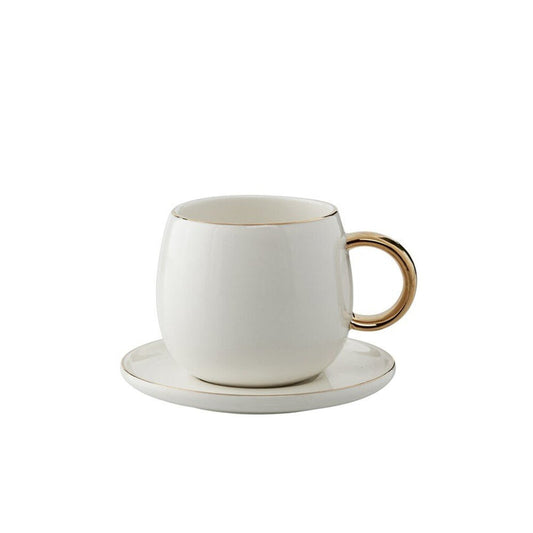 Clara espresso cup/saucer 15 cl - white