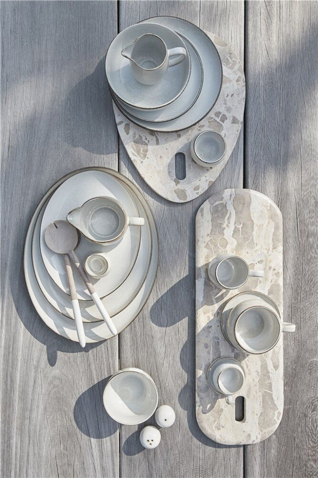 Amera serving plate 34x27 cm - white sands