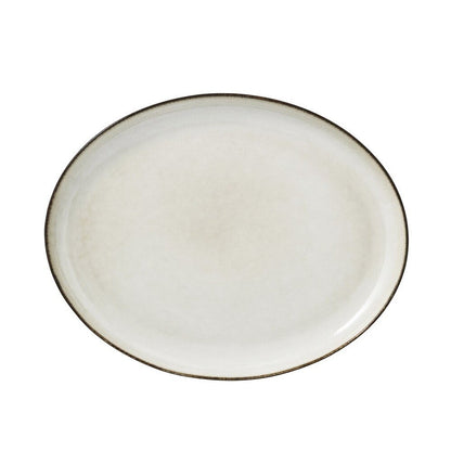 Amera serving plate 34x27 cm - white sands