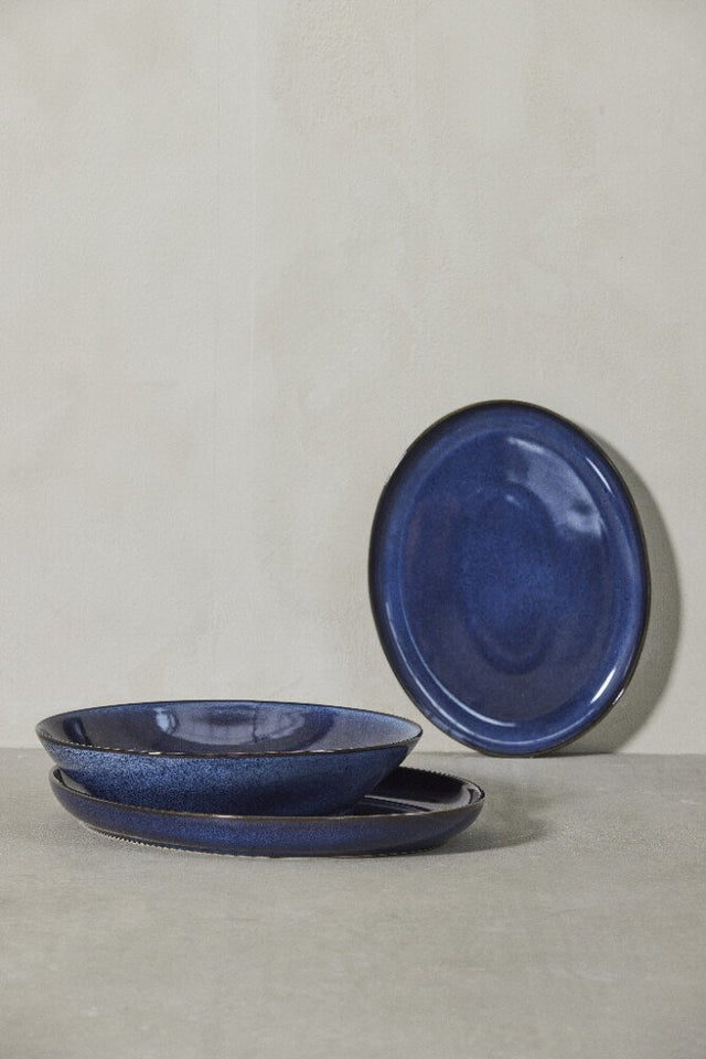 Amera serving plate 40x30 cm - blue