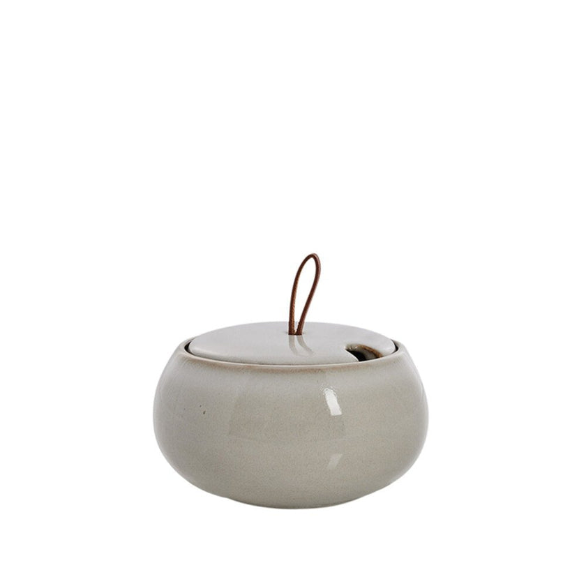 Amera sugar bowl Ø13 cm - white sands