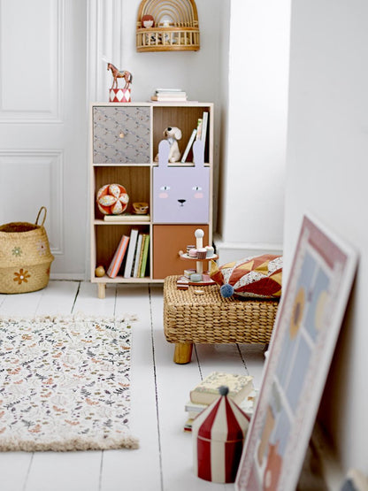 Calle Bookcase w/Drawers - Nature / Paulownia